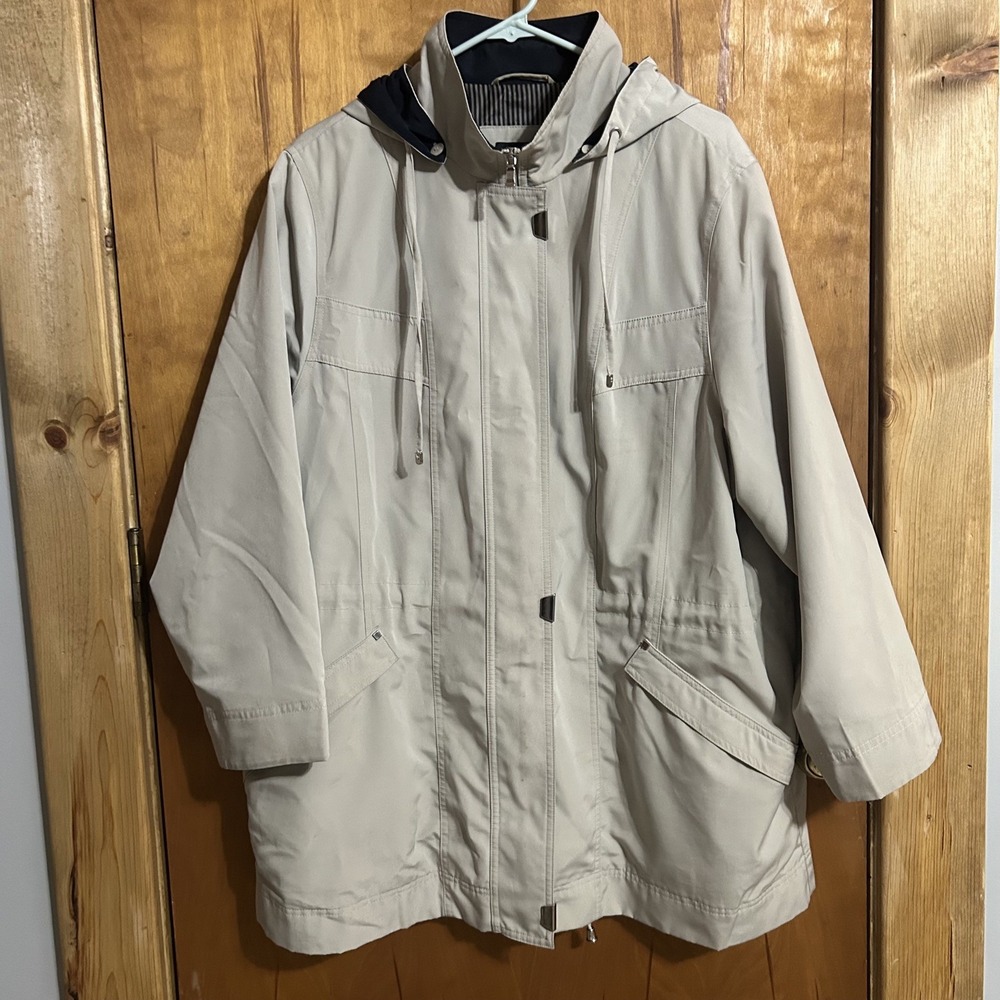 Braxton Women's 2X Tab Jacket with‎ Drawstring-Zipper-Snaps Hooded